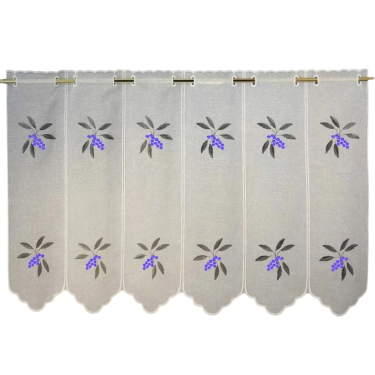 Brise bise brodé baie colorée