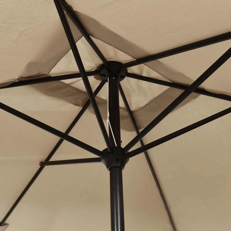 Parasol d'extérieur rectangulaire inclinable