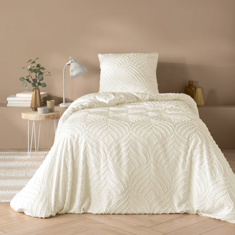 Parure de lit 3 pièces tufté