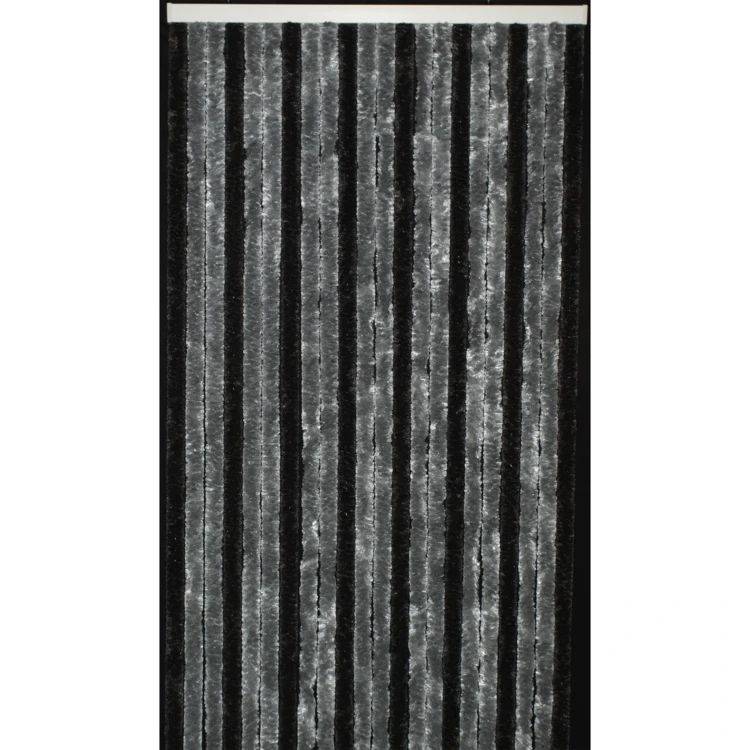 Rideau de porte en chenille bicolore