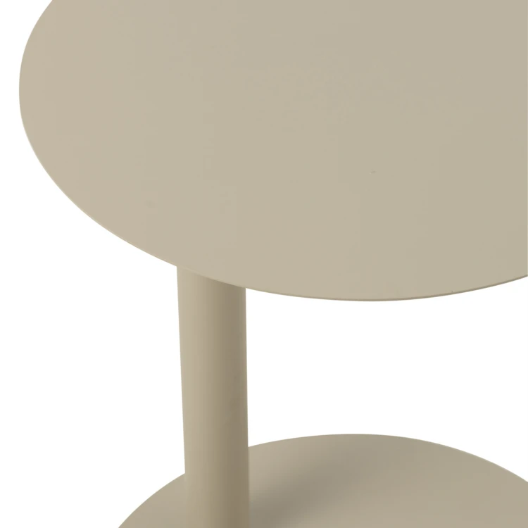 Table d’appoint ronde en métal