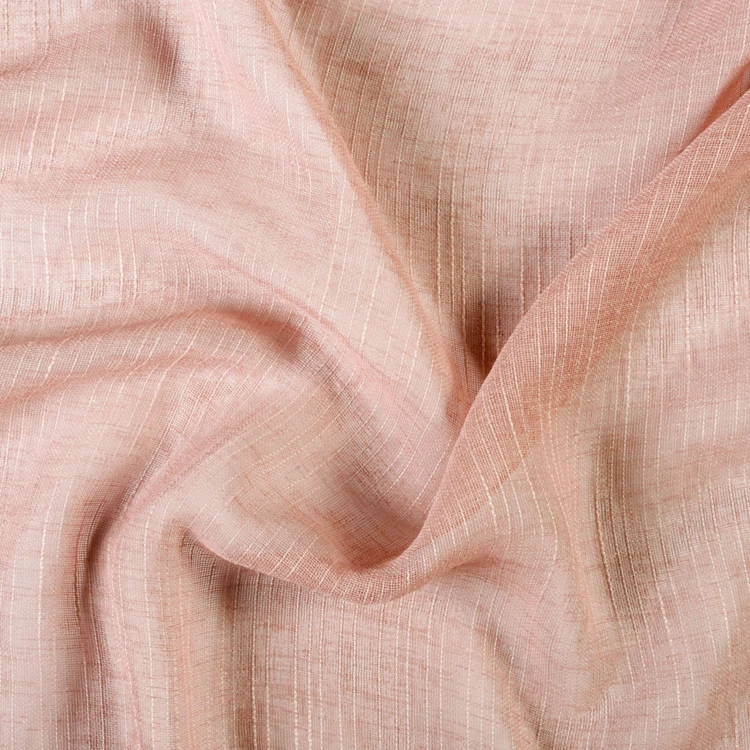 Voilage à oeillets tamisant à fil flammé