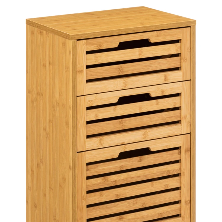 Mueble de bambú con 4 cajones