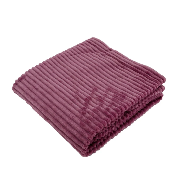 Cobija boudoir de micro-velours acanalado para bebé