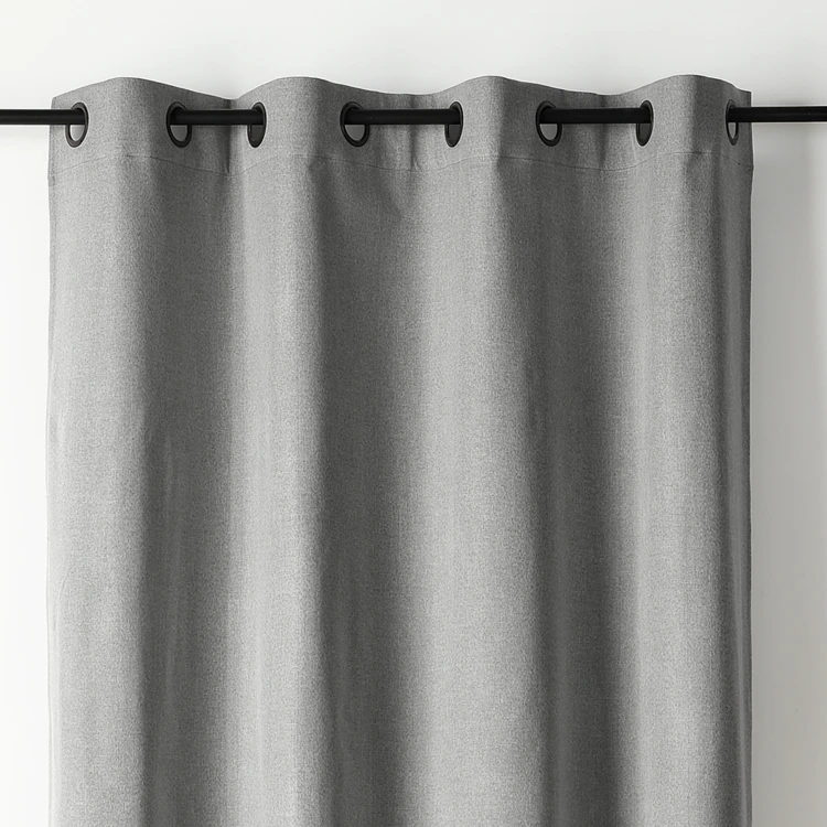 Rideau occultant chiné à oeillets