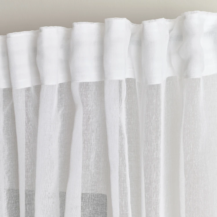 Cortinas suspensas 3 em 1 em dois tons