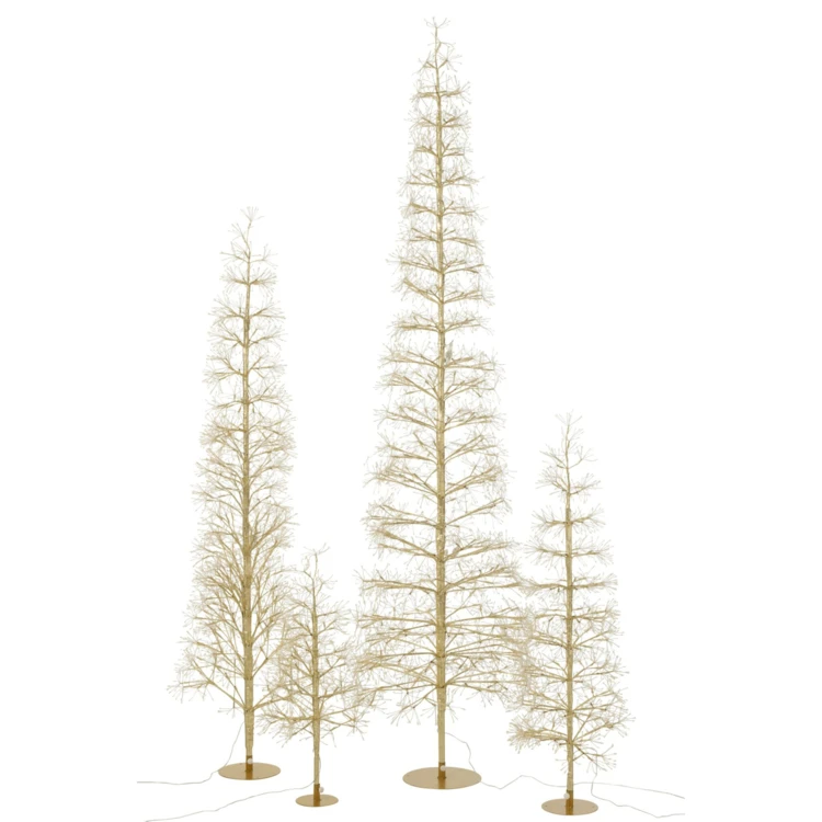ARBRE LED LUMIÈRES BLANC CHAUD FER NOIR EXTRA LARGE
