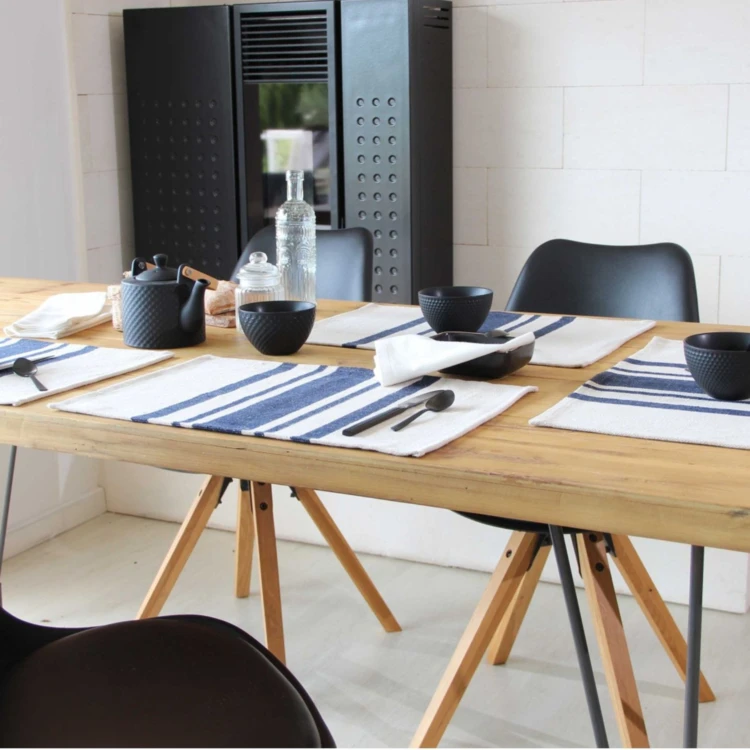 Lot de 4 Sets de table coton épais Rustique