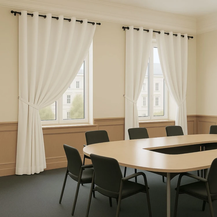 100% ignifuga M1 Tenda oscurante ecru