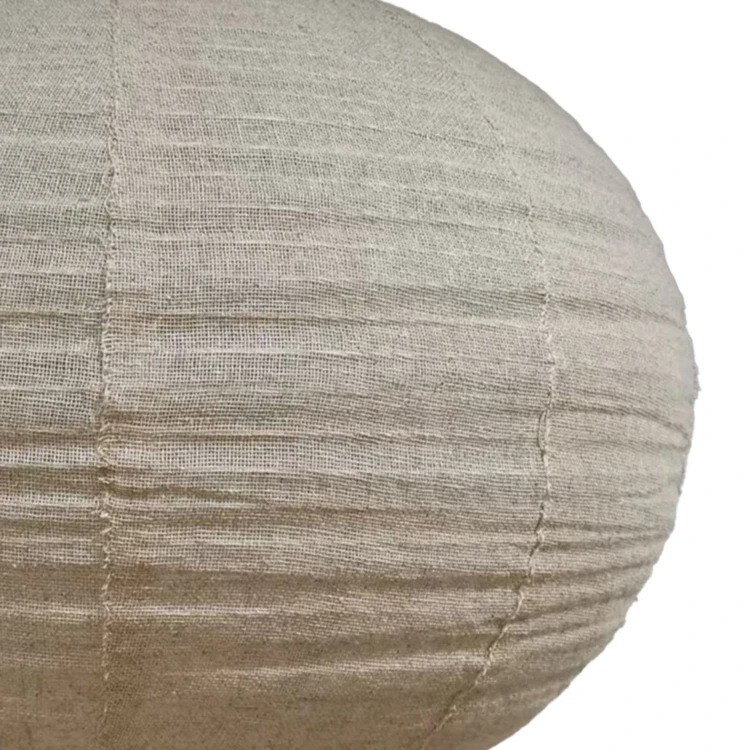 Abat-jour rond en tissu pour suspension