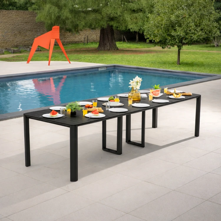 Table extensible aluminium 2/14 personnes