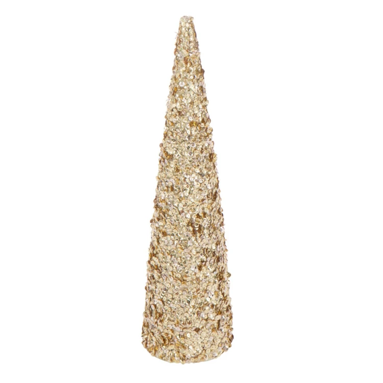 Cône décoratif sequins mousse