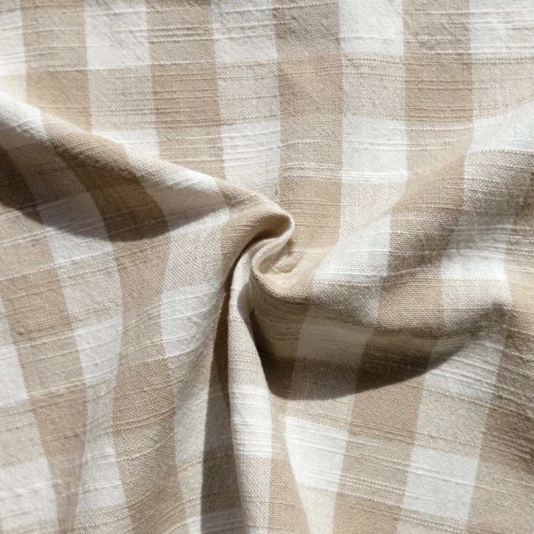 Gewebter Vichy-Baumwollstoff für Möbel upholstery