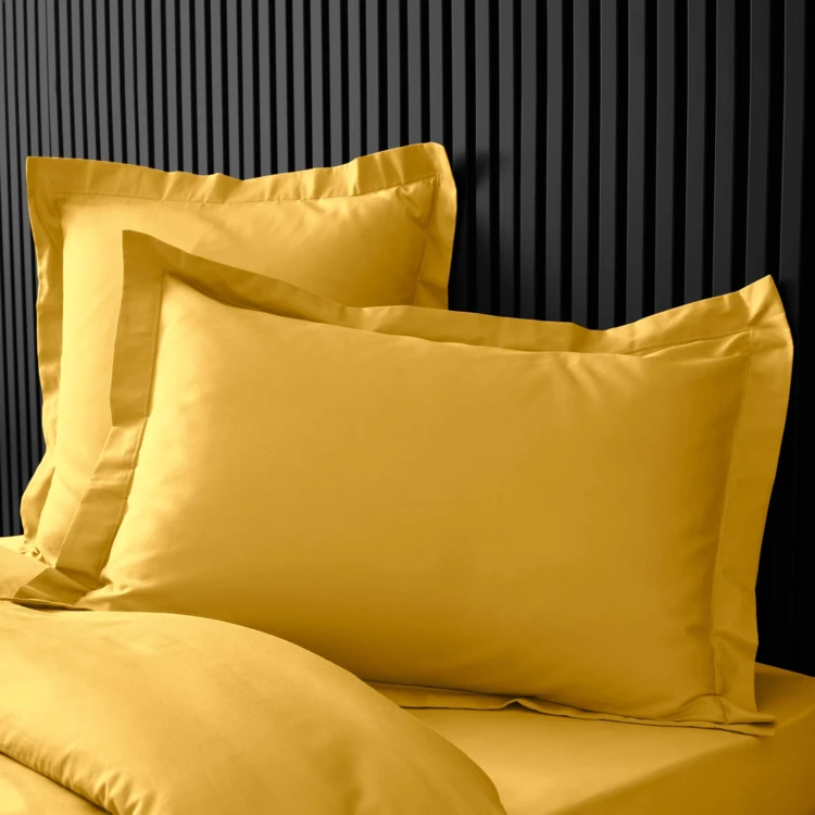 Taie d'oreiller unie 100% Percale de Coton ORIGINE