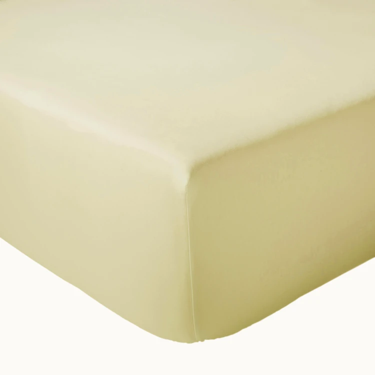 Parure de draps 3 pièces satin de coton végétal draps + traversin