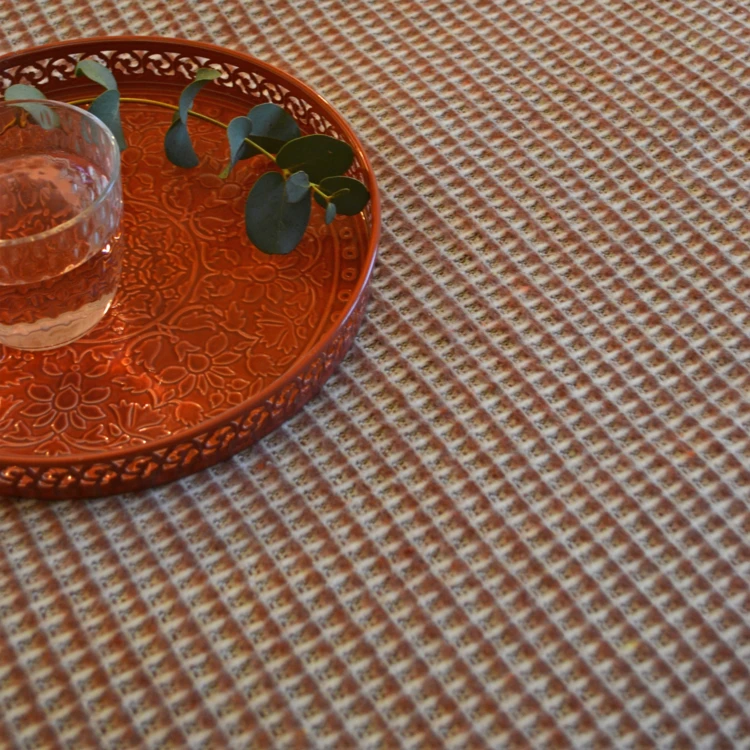 Vichy-Jacquard-Plaid aus Baumwolle