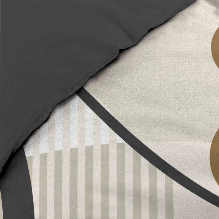 Parure de lit coton motif géométrique double face imprimée