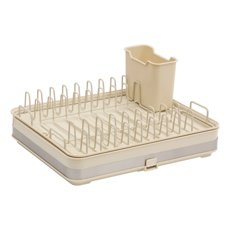 Egouttoir à vaisselle extensible avec porte-couverts