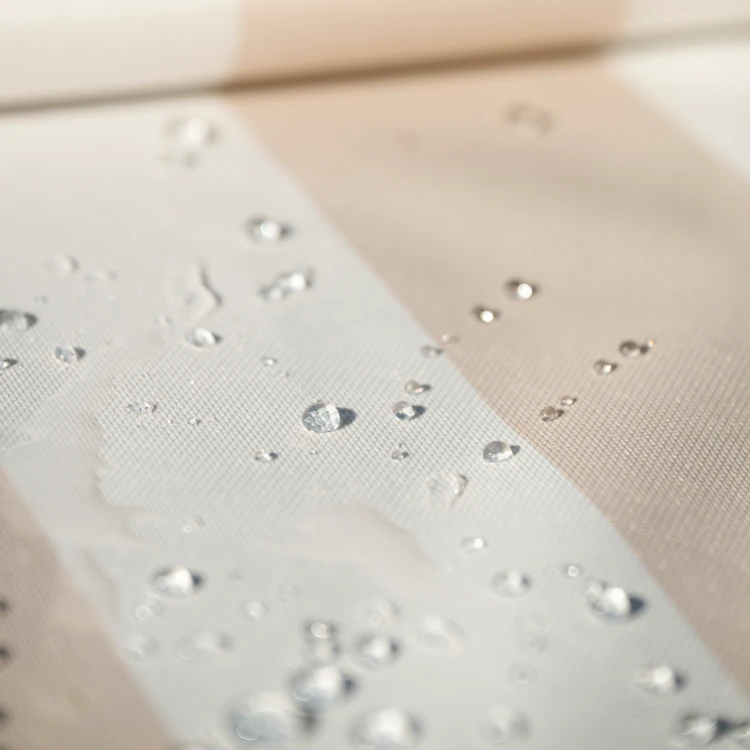 Toile outdoor enduite à rayures