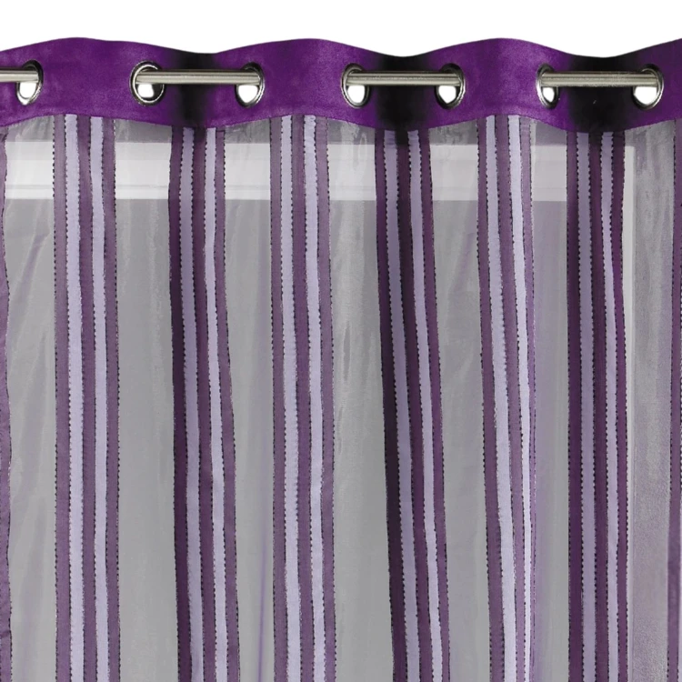 Voilage en Organza Rayures verticales