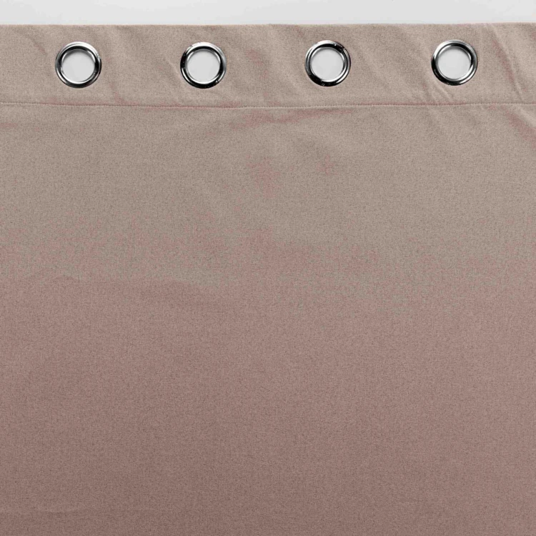Rideau court occultant, isolant thermique et phonique en chambray
