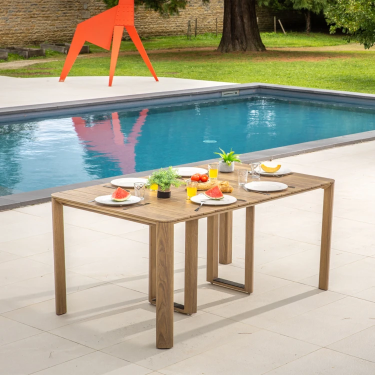 Table extensible aluminium 2/14 personnes