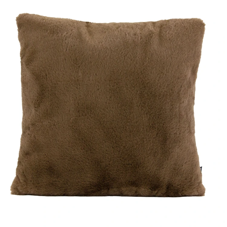 Coussin tout doux effet fourrure