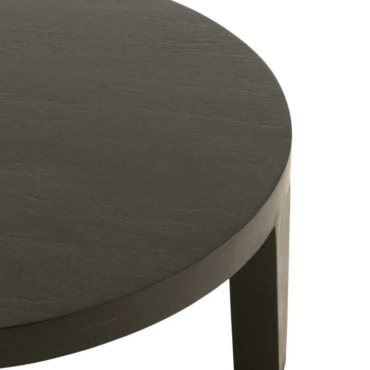 Table basse ronde en bois de manguier