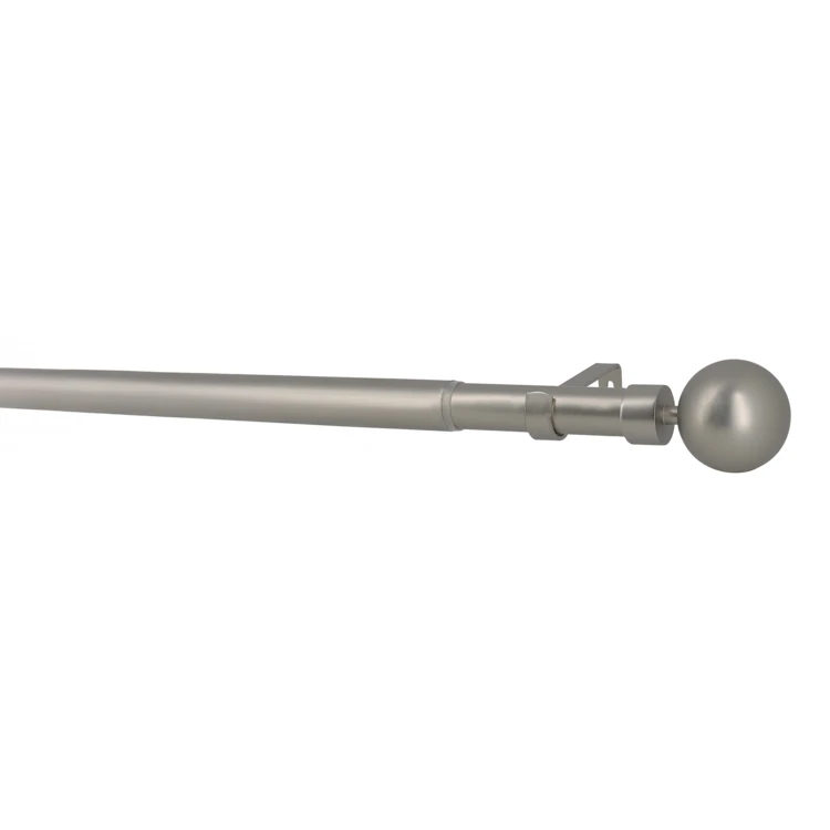 Kit tringle extensible en métal avec embout D19/16 mm