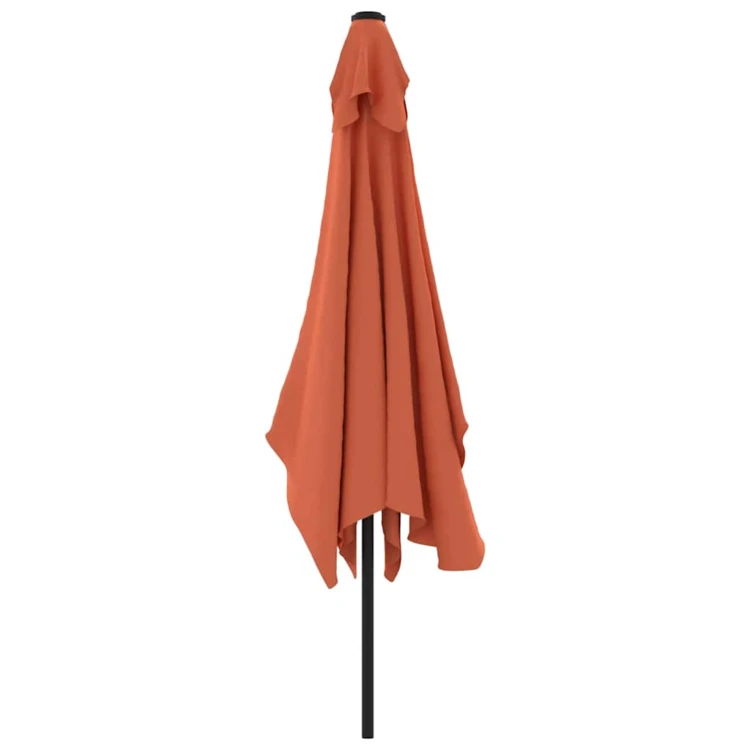 Parasol d'extérieur rectangulaire inclinable