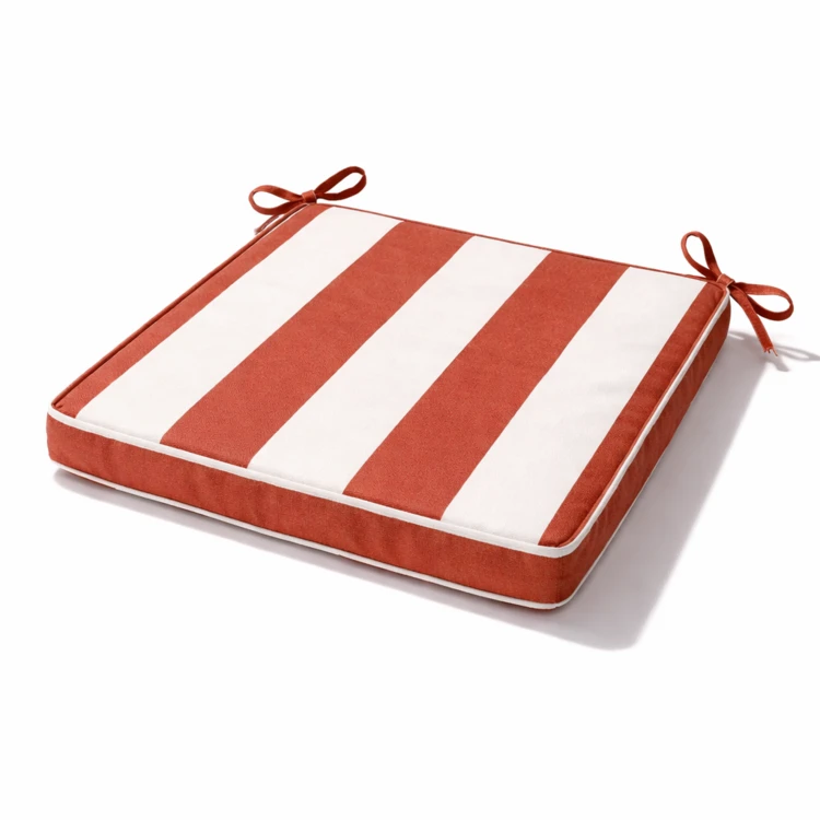 Galette de chaise imperméable déhoussable à rayures ARCACHON