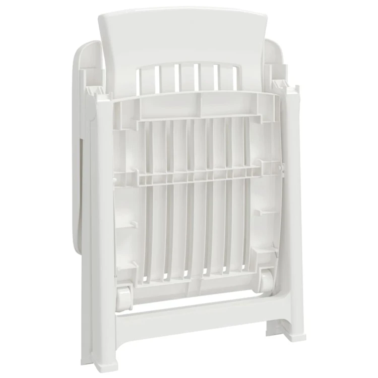 Lot de 2 chaises de jardin inclinables pliantes
