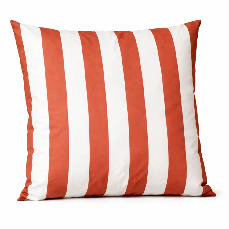 Coussin imperméable déhoussable à rayures