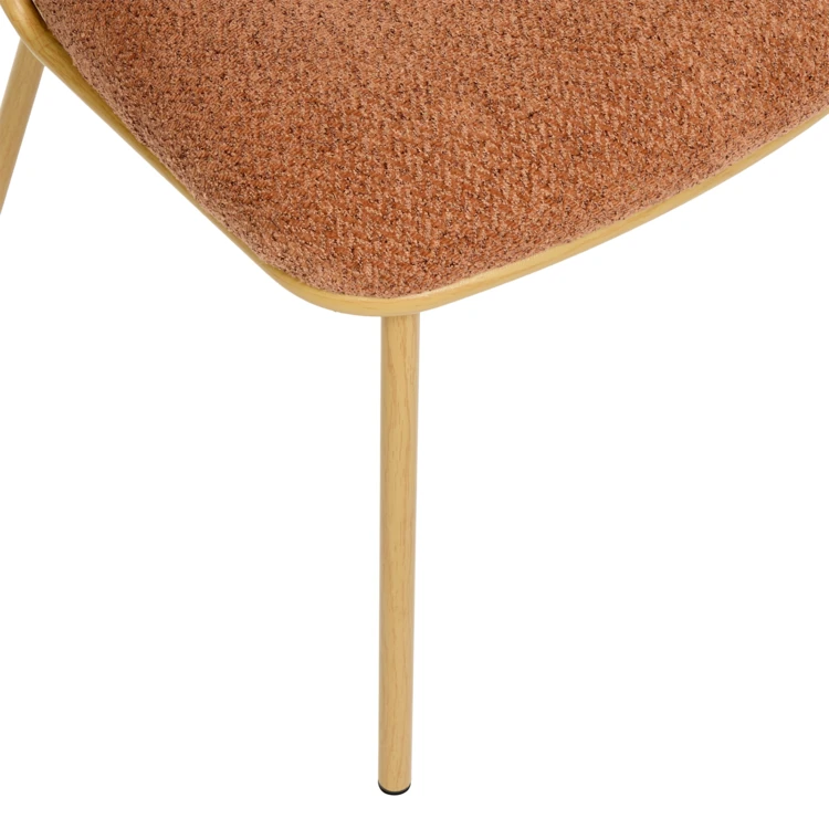 Sillón de comedor de chenilla