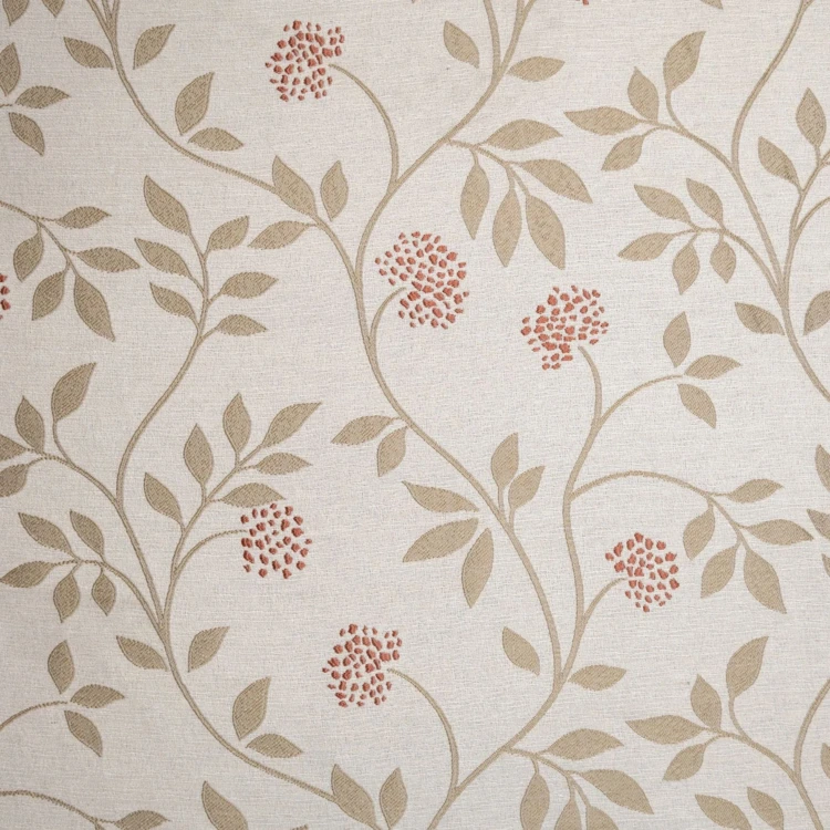 Rideau jacquard polycoton motifs végétaux
