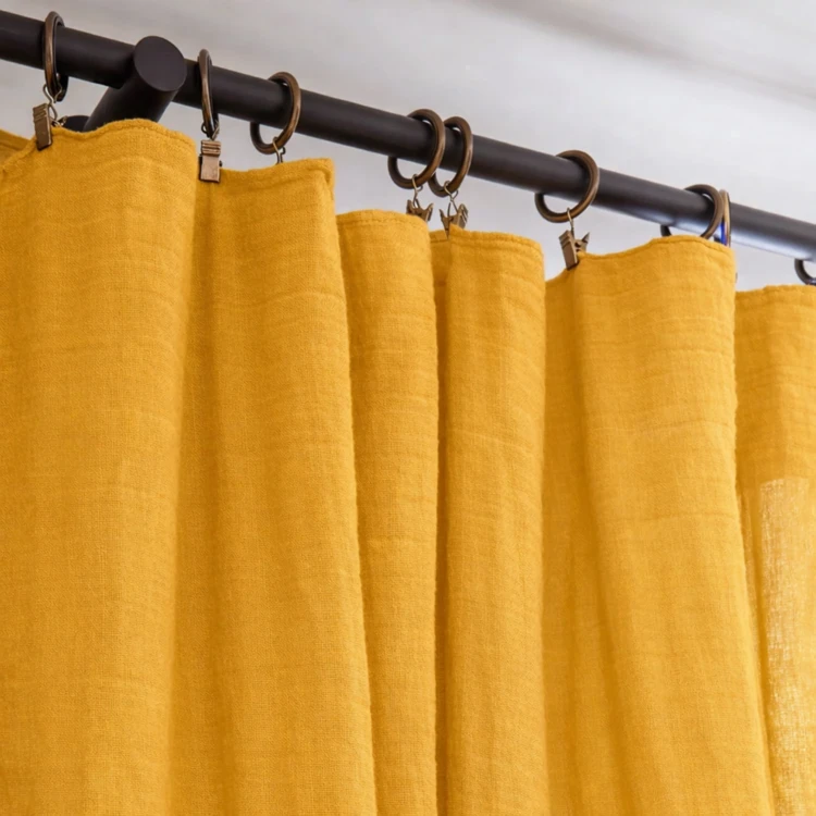 Rideau gaze de coton ajustable