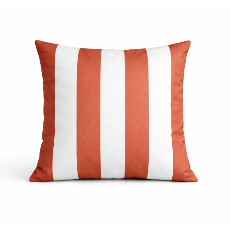 Coussin imperméable déhoussable à rayures