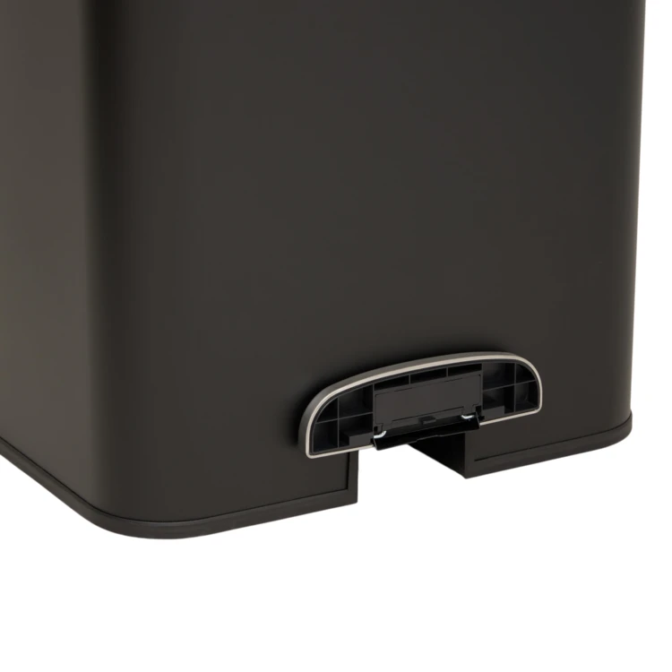 Poubelle à pédale slim en métal avec filtre anti-odeurs 50 L
