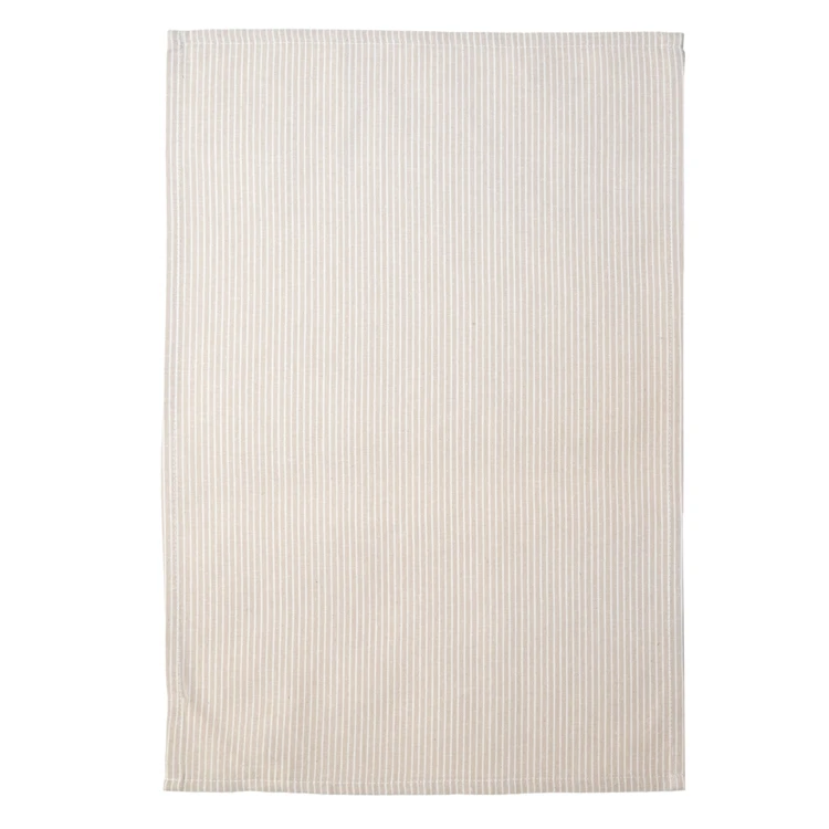 Paño de cocina de algodón con finas rayas tejidas