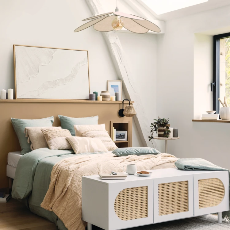 Suspension pétales en tissu