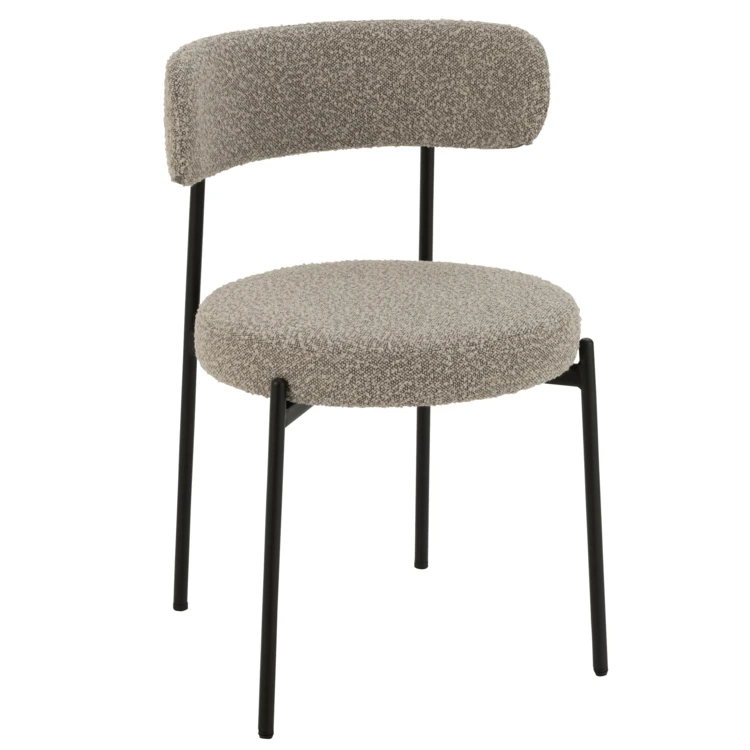 Silla de salón con efecto borreguito