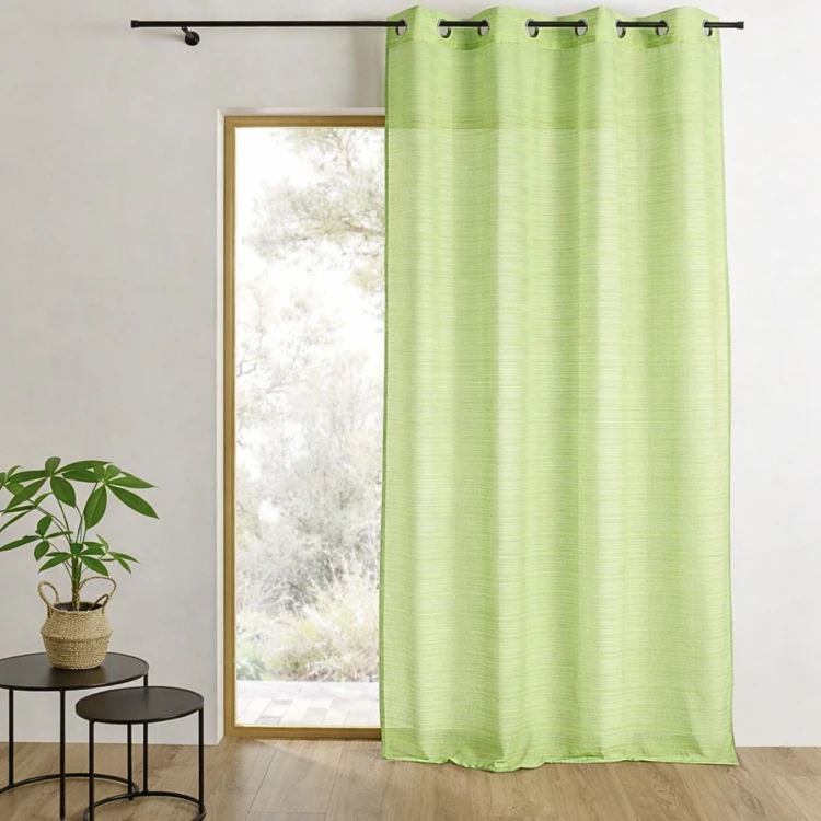 Voilage fantaisie à fines rayures