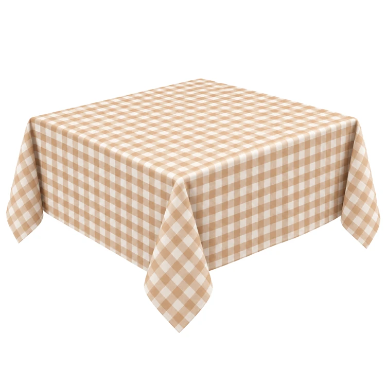 Quadratische Tischdecke aus Vichy-Baumwolle