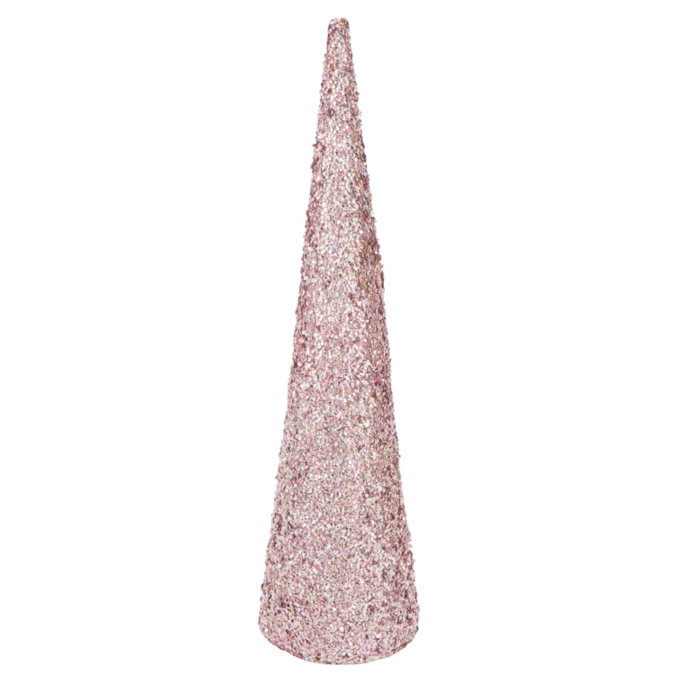 Cône décoratif sequins mousse
