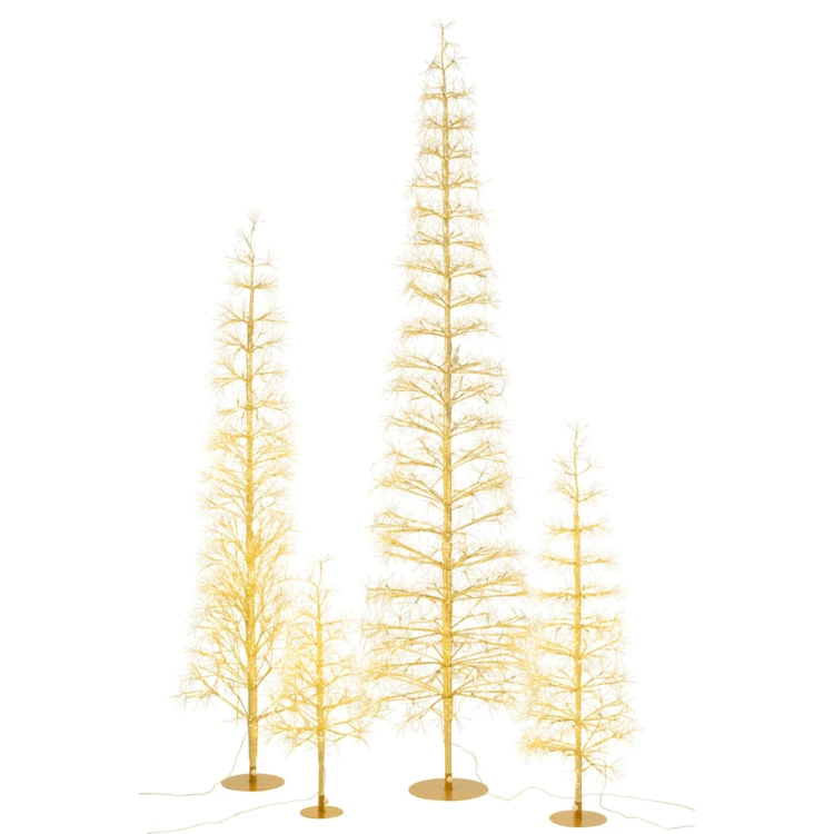 ARBRE LED LUMIÈRES BLANC CHAUD FER NOIR EXTRA LARGE