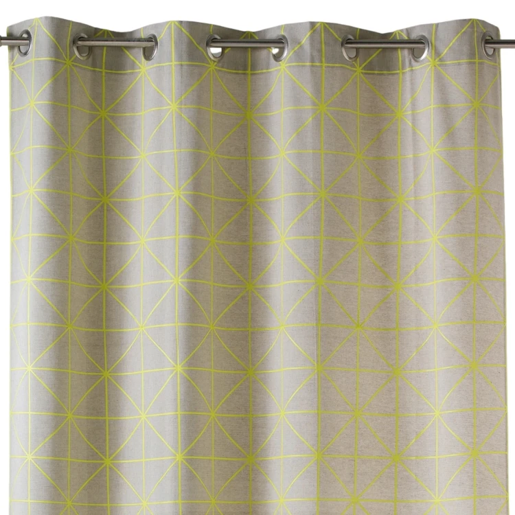 Cortina en Tela de Algodón Estampado de Diseño
