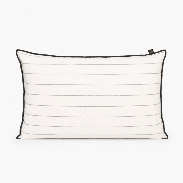 Housse de coussin rayé en lin CALVI HAOMY