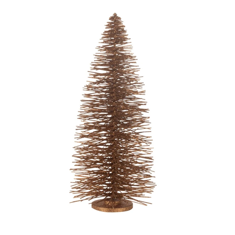 Sapin de Noël décoratif pailleté en bois