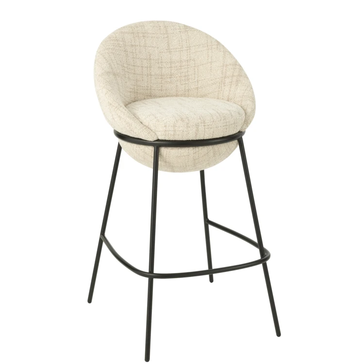 Tabouret de bar design contemporain en métal