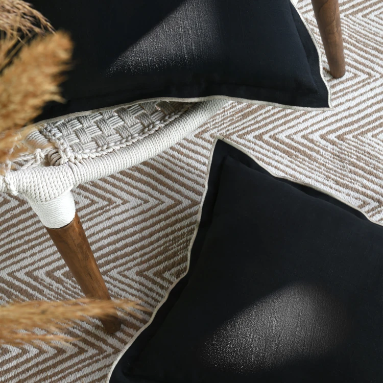 Baumwollkissen mit Textur-Effekt